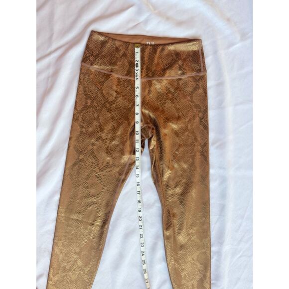 IVL Collective Leggings Sz 8 Women’s Maximalist Snake Animal Print Metallic Gold - Picture 11 of 11